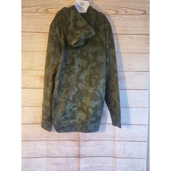 Under Armour Hoodie Men's Small Coldgear Fitted digital camo Pullover - Picture 2 of 5